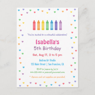 Convite Festa de aniversário dos artesanatos das artes dos