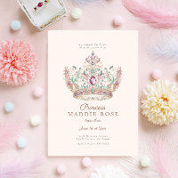 Festa de aniversário Dourada princesa cor-de-rosa