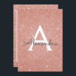 Convite Festa de aniversário Dourada Sparkle Glitter 50ª r<br><div class="desc">Rosa Dourado Sparkle Glitter Girly Festa de aniversário Nome do Monograma e 50º Convite de aniversário inicial. Este convite de 50 anos é perfeito para o Rosa Dourado Sparkle Glitter Girly Party, que quer comemorar em Rosa Rosa Rosa Dourada. Os produtos correspondentes personalizados podem ser criados pelo Designer por solicitação....</div>