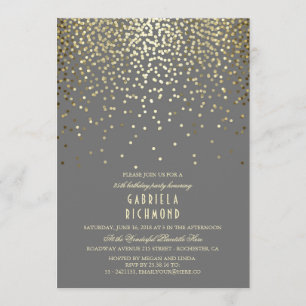 Convite Festa de aniversário elegante do vintage dos