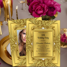 Festa de Aniversário Elegante Elite Diamond Gold F