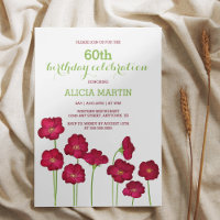 Festa de aniversário Elegante Vermelho Cultivo de 