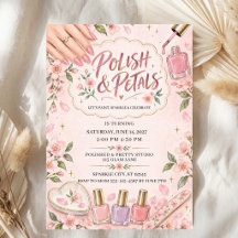 Festa de Aniversário em Rosa com Nail Party Floral