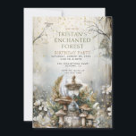 Convite Festa de aniversário Encantada do Forest Kid<br><div class="desc">Uma magia floresta encantada temia o convite de aniversário para uma garotinha ou festa de aniversário,  apresentando um cenário de floresta encantado no bosque com um rato mágico de floresta,  flores e árvores. Disponível no impressão,  como um download digital para enviar em seu telefone ou em ambos.</div>