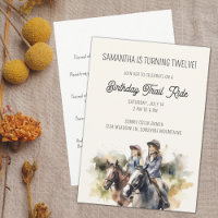 Festa de aniversário Equestre de Trilha de Cavalo
