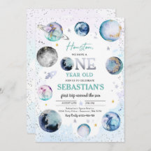 Festa de aniversário Espacial Primeira Viagem Em T