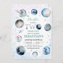 Festa de aniversário Espacial Segunda Viagem Em To