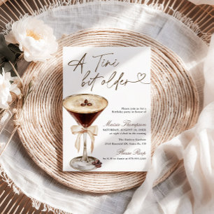 Convite Festa de Aniversário Espresso Martini Um Pouco Mai