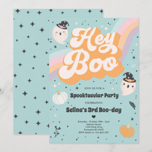 Convite Festa de aniversário Fantasma de Leitura de Hallo