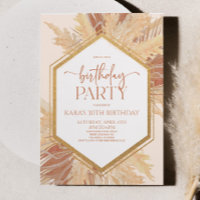 Festa de aniversário Flor Boho Bohemian Rosa