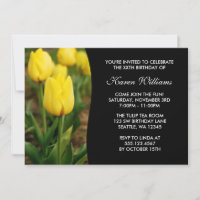Festa de aniversário Floral das Tulipas Amarelas