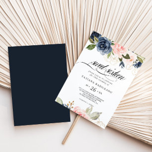 Convite Festa de aniversário floral do doce dezesseis da