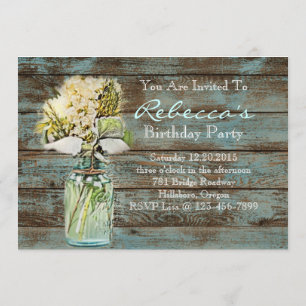Convite festa de aniversário floral elegante do vintage d
