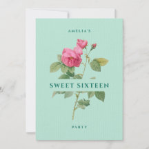 Festa de aniversário Floral Verde De Dezesseis Min