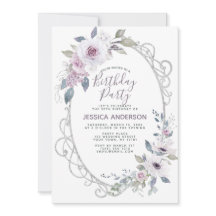 Festa de aniversário Floral Violet Rosa