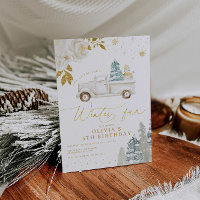 Festa de aniversário Floral Winter Snowman