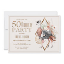 Festa de aniversário Formal Llama 50ª