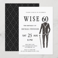 Festa de aniversário formal preto e branco para ho