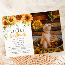 Festa de Aniversário Foto da Nossa Pequena Girasso