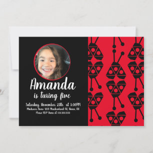 Convite Festa de aniversário Geométrica do Inseto do Inset