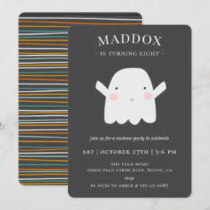 Convite Festa de aniversário Ghost Galloween