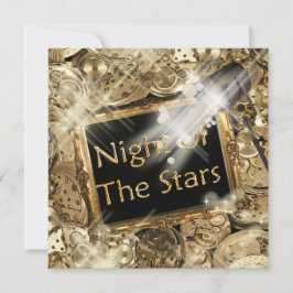 Convite festa de aniversário glamour de Hollywood