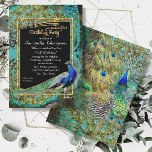 Convite Festa de aniversário idosa Glam de Hollywood do