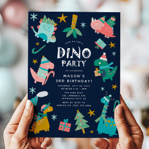 Convite Festa de Aniversário Infantil de Natal de Inverno