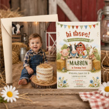 Festa de aniversário infantil Rustic Barnyard 2 an