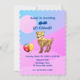 Convite Festa de aniversário - Invento Aries (21 de março