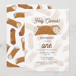 Convite Festa de Aniversário Italiana Divertida Cannoli Sa