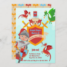 Festa de aniversário Knight Boy do Dragão