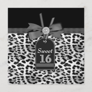 Convite Festa de aniversário-leopardo-da-neve