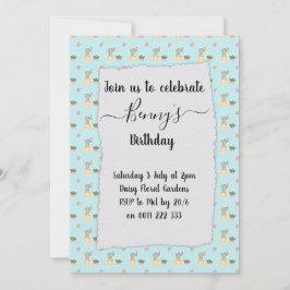 Convite Festa de aniversário louca de Cactus