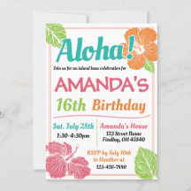 Festa de aniversário Luau Ilha das Cores Brilhante