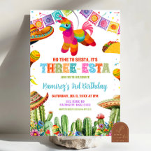 festa de aniversário Mexican Three-esta