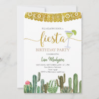 Festa de aniversário mexicana de Cactus Fiesta 