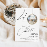 Convite Festa de aniversário mínima de 40ª Bola Disco<br><div class="desc">Celebrar o marco de virar 40 com nosso Convite de festas chic e aniversário de 40 anos minimalista! Este convite define o palco para uma celebração memorável, com os números '40' com uma reviravolta única - o '0' é uma bola de disco cintilante, brilhando sobre nosso nítido fundo branco. O...</div>