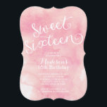 Convite Festa de aniversário moderna do doce dezesseis da<br><div class="desc">Comece suas filhas que o doce dezesseis party fora do direito com nossa aguarela bonita e goste do convite de festas do doce dezesseis do roteiro. Nossos na moda e convite de festas contemporâneo do doce 16 caracterizam um grupo da pia batismal moderna no máscaras bonitas do sacudir cor-de-rosa do...</div>