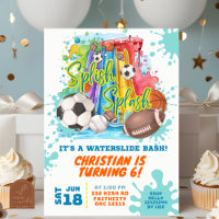 Festa de Aniversário na Piscina com Tobogã Aquátic