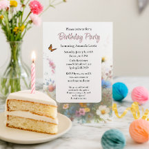 Festa de Aniversário no Jardim Flores Silvestres F