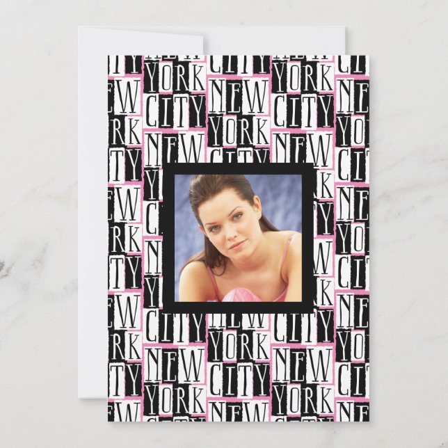 Convite Festa de aniversário no modelo da foto da Nova (Verso)