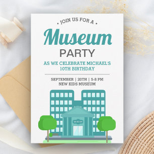 Convite Festa de Aniversário no Museu Infantil