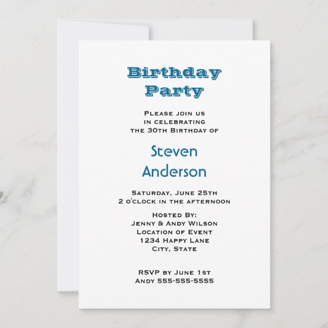 Convite Festa de aniversário Orion Nebula (Frente)