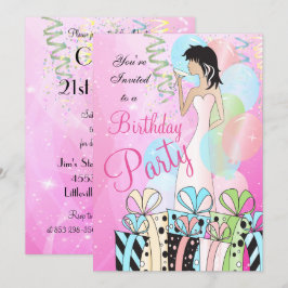 Convite Festa de Aniversário ou Despedida de Solteira Diva