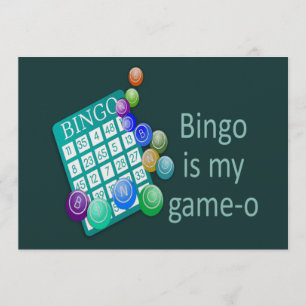 Convite Festa de Aniversário ou Evento de Grupo de Bingo D