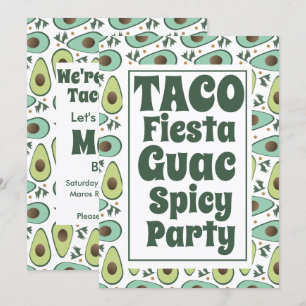 Convite Festa de Aniversário Ousada de Taco para Adultos
