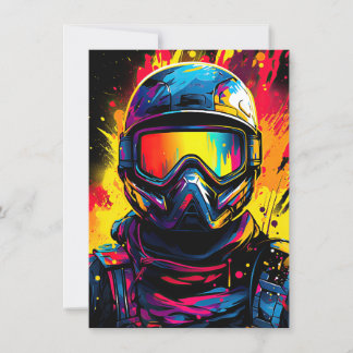 Convite Festa de aniversário Paintball Convide Digital ou 