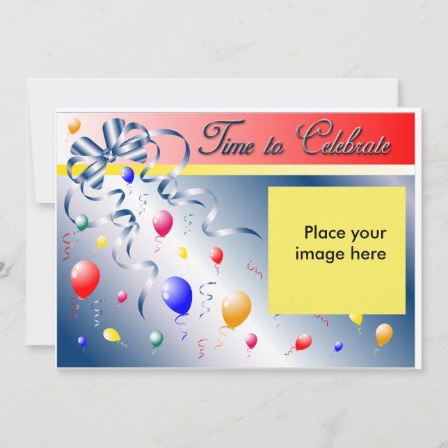 Convite Festa de aniversário personalizada (Frente)