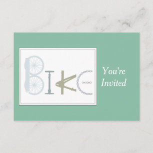 Convite Festa de aniversário Personalizada, Bicicleta, Cic